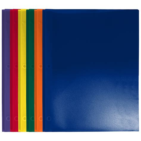 Wholesale Poly 2 Pocket Folder Assorted Colors 3 Prong