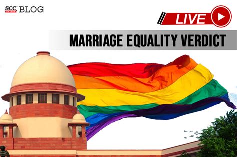 Live Same Sex Marriage Supreme Court Marriage Equality Verdict Scc