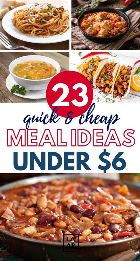 23 Quick and Cheap Meals To Feed The Family for Under $6 ...