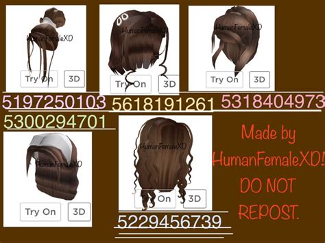 Brown Hair Roblox Hair Codes Black And Brown Roblox Hair Codes Images