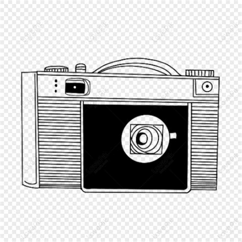 Horizontal Stripe Black Mirror Hand Drawn Line Manuscript Camera Black Stripes Cute Png Image