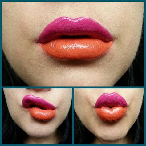 Two Tone Lipstick Lipstick Fuchsia Lipstick Duo Tone