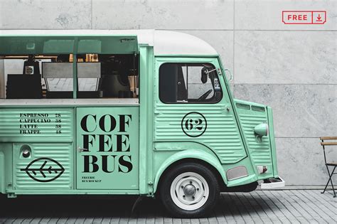 Download Free Citroen Food Truck Mockup on Behance