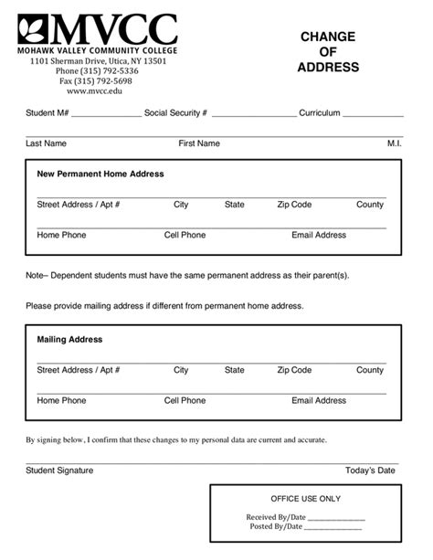 Fill Free Fillable Forms Mohawk Valley Community College