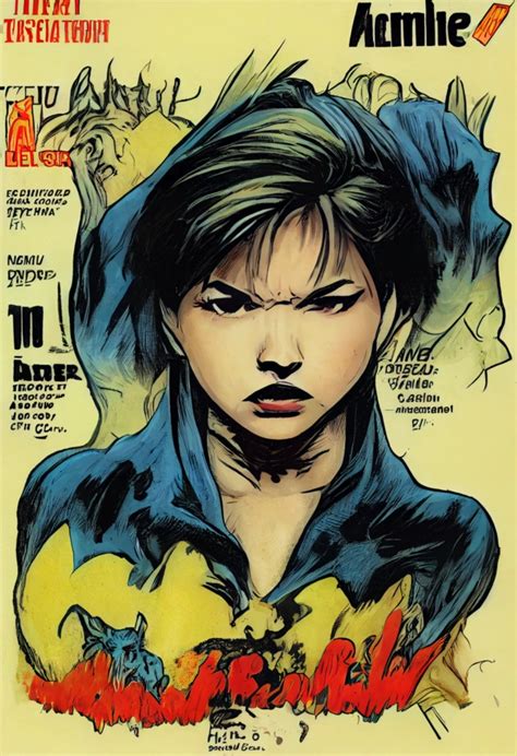 Comic Book Cover With A Single Beautifully Angry Female Midjourney Openart