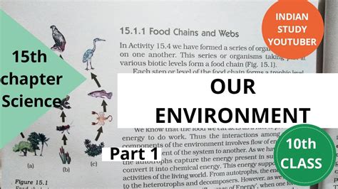 Ncert Class 10th Science Chapter 15th Our Environment Part 1 Youtube