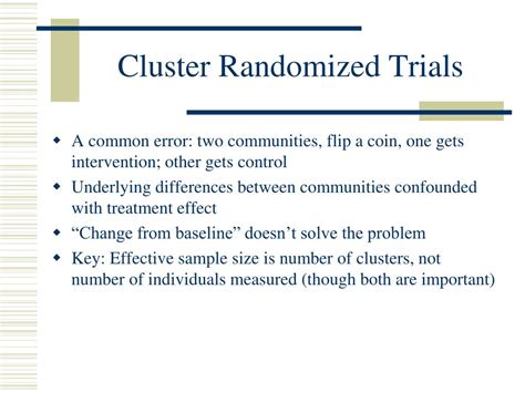 PPT Cluster Randomized Trials And The Stepped Wedge PowerPoint Presentation ID