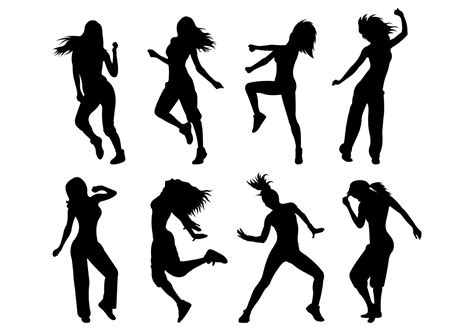 Dance Silhouette Vector At Collection Of Dance