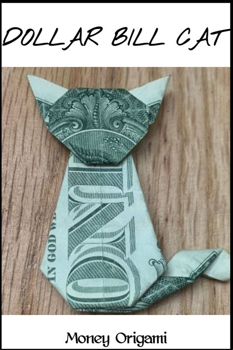 Dollar Bill Money Origami Cat Dollar Bill Origami Money Origami