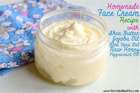 Homemade Face Cream With Shea Butter Homemade Face Cream Recipes