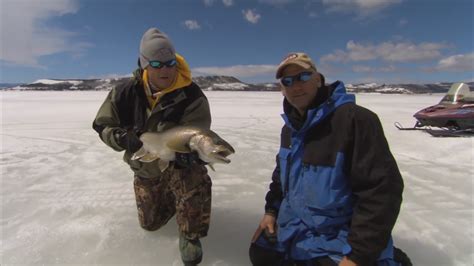 Bernie Keefe Ice Fishing Lake Granby Colorado For Lake Trout Youtube