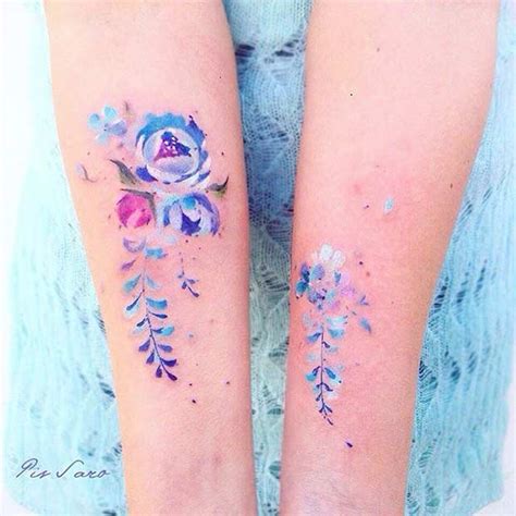 27 Breathtaking Watercolor Flower Tattoos Page 2 Of 3 Stayglam