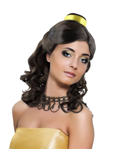 Beauty And The Beast Disney Princess Belle Long Curly Cosplay Wig Best