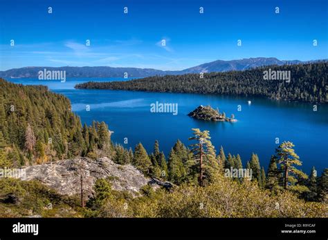 Stunning Panoramic View Of Emerald Bay And Fannette Island From A