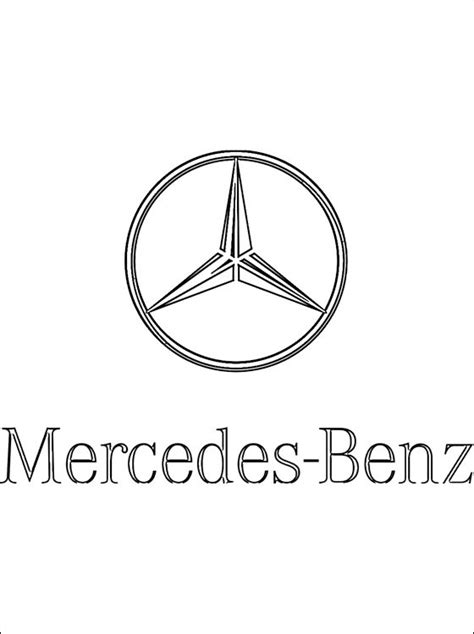 Druck sie dir aus und male die figuren bunt an! Ausmalbilder: Mercedes Benz - logo zum ausdrucken ...