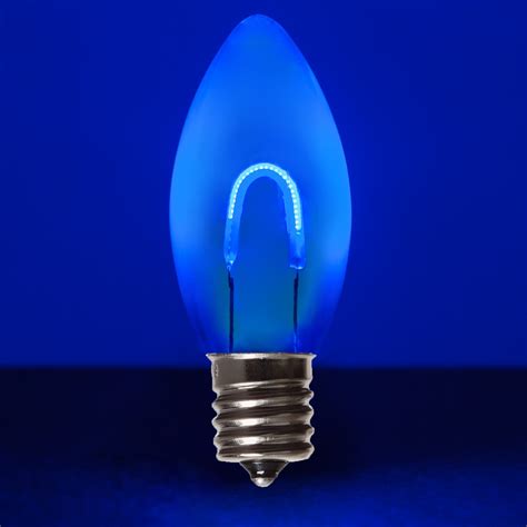 C9 Blue Shatterproof FlexFilament TM LED Vintage Christmas Light Bulbs