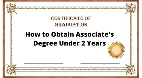 How To Earn Associate Degree Under 2 Years In Depth Guide College
