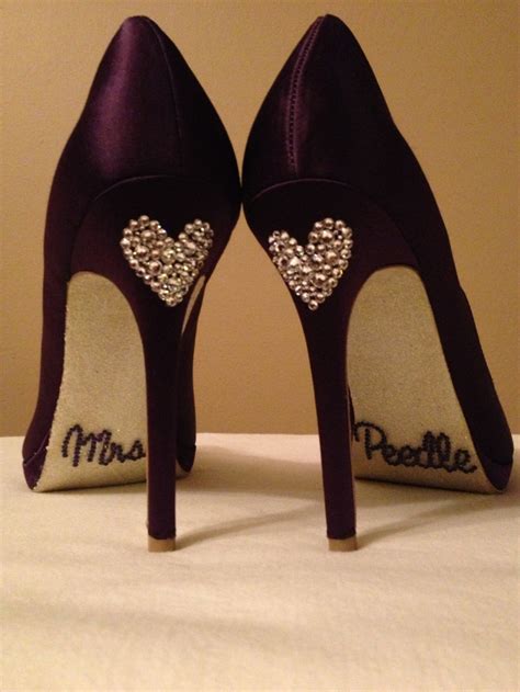 Personalized Wedding Shoes With Last Name Etsy