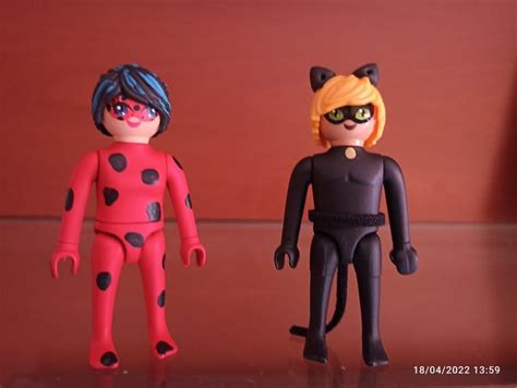 Playmobil Custom Ladybug Y Catnoir De Segunda Mano Por 10 Eur En Sant