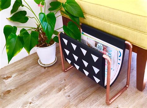 Diy Project Copper Magazine Rack Clever Poppy