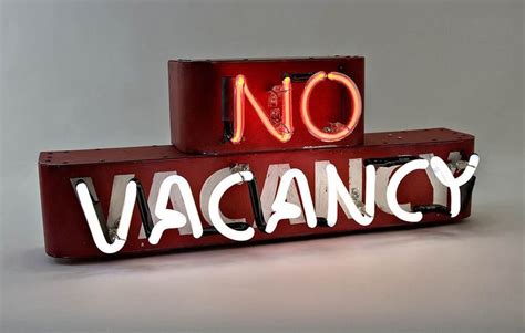 Neon No Vacancy Sign By Satelluxe On Etsy Listing