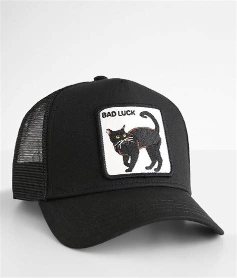 Goorin Brothers Bad Luck Cat Trucker Hat Mens Hats In Black Buckle