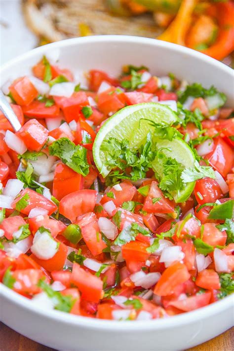 The name pico de gallo means rooster's beak and comes from its long and sharp shape resembling a rooster's beak. Perfect Pico de Gallo - Food's Ultimate Resource | Spoonthumbs