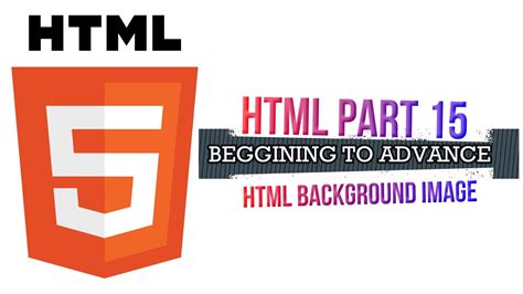 Html Part 15 How To Add Background Image Html And Css Youtube
