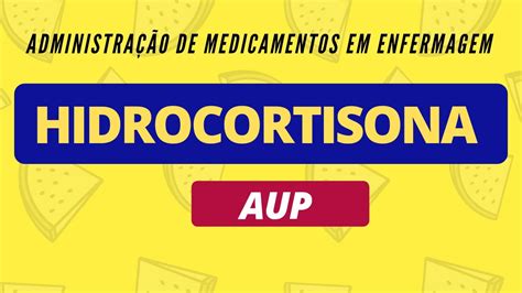 Hidrocortisona Cuidados De Enfermagem