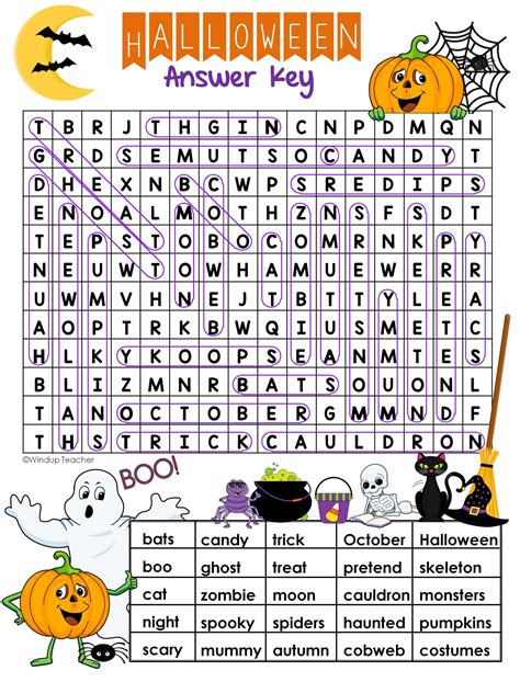 Word Search Printable Halloween