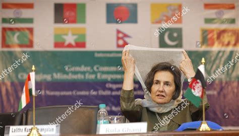 Afghanistan First Lady Rula Ghani During Editorial Stock Photo Stock
