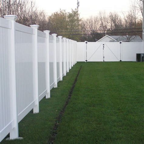 weatherables pembroke 6 ft h x 8 ft w white vinyl privacy fence panel kit pwpr tandg11 3 6x8