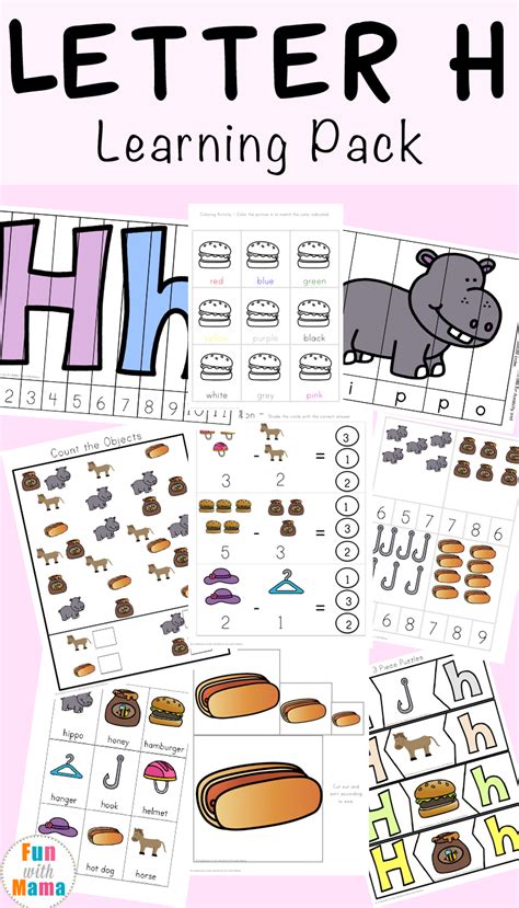 Letter H Worksheets Activities Fun With Mama
