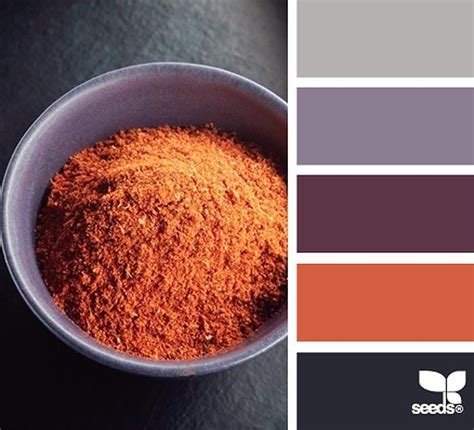 spiced color palette Дизайн семена Цветовые схемы Вдохновение от цвета