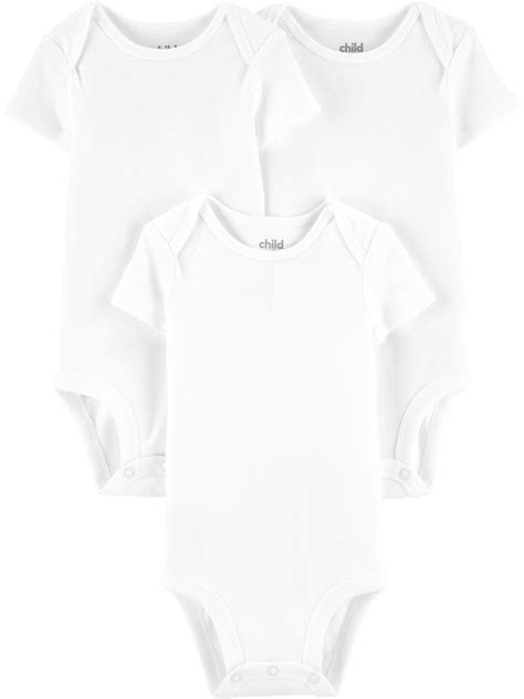 Carters Child Of Mine Baby Boys And Girls Short Sleeve Bodysuits 3 Pack