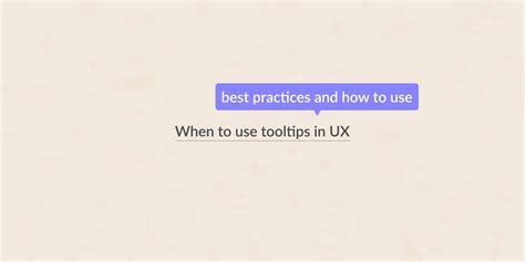 When To Use Tooltips In Ux Design The Designers Toolbox