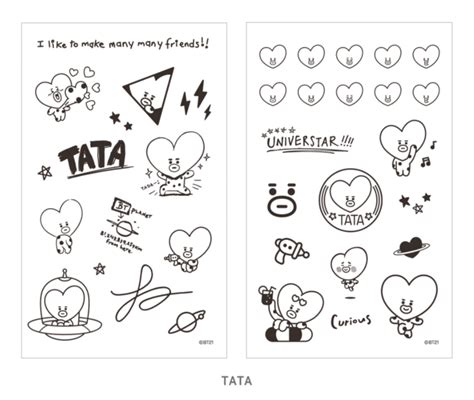 Imagenes Para Colorear De Bts21 - Para Colorear Para Niños