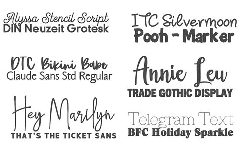 The Most Popular Cricut Fonts Combinations For Your Projects Artofit