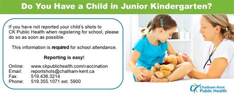 School And Childcare Requirements Ck Public Health