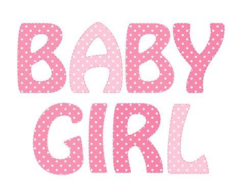 Baby Girl Pink Polka Dots Text Free Stock Photo Public Domain Pictures