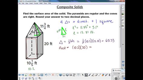 123b Surface Area Of Composite Solids Youtube