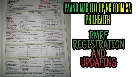 Paano Mag Fill Up Ng Form Sa Philhealth Pmrf Registration And Updating