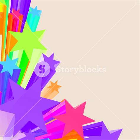Abstract Stars Background As Colorful Vibrant Backdrop Royalty Free