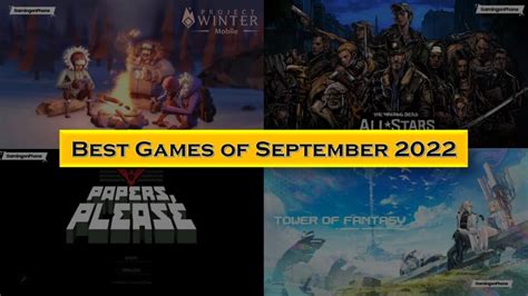 Top 5 Best Mobile Games Of September 2022