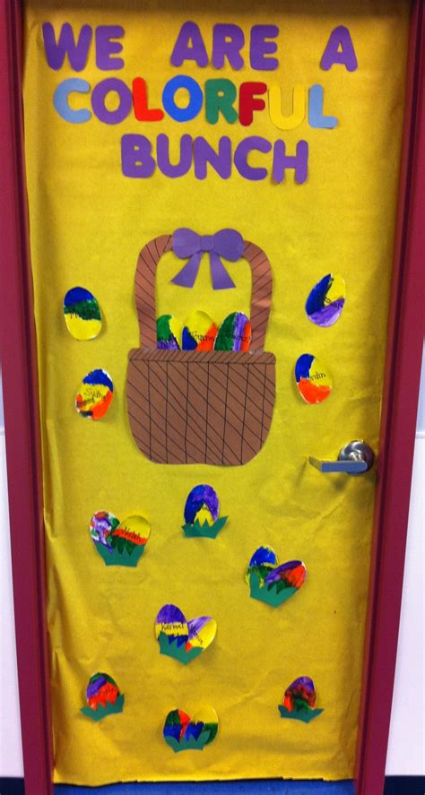 Were A Colorful Bunch Easter Classroom Door Decoration Easter