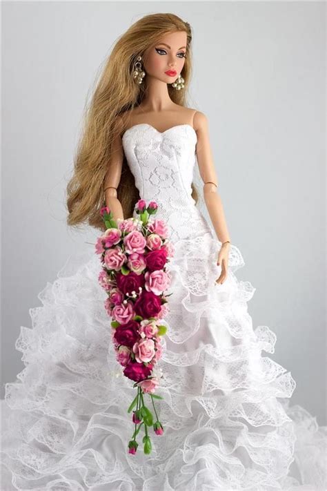 Fashion Royalty Poppy Parker Barbie Tonner Doll Wedding Bouquet Pink 1 Ebay Barbie Wedding