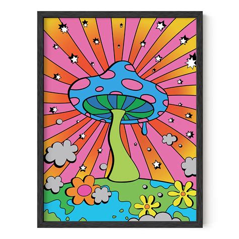 buy haus and hues mushroom trippy s indie s s for room aesthetic trippy hippie s y2k mushroom
