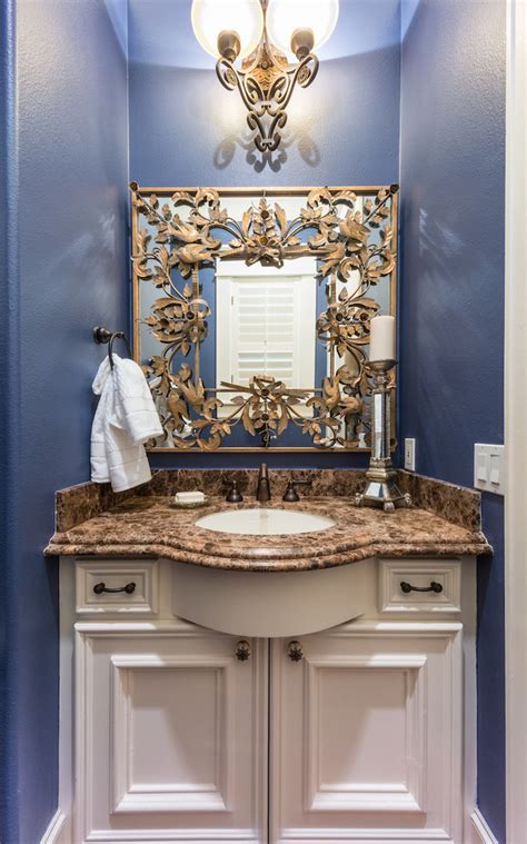 European Influence Powder Room French Country Powder Room