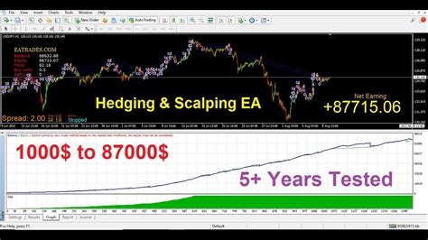 1000 To 87000 Forex Hedge Scalper Ea Usdjpy Hedging And Scalping Strategy Together Forex