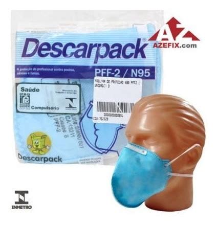 Encontre mascara pff2 preta no mercadolivre.com.br! Máscara N95 Pff2 Proteção H1n1 Gripe Descarpack Inmetro C ...
